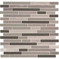 Msi Modello Grigio Interlocking SAMPLE Glass Stone Mesh-Mounted Mosaic Tile ZOR-MD-0147-SAM